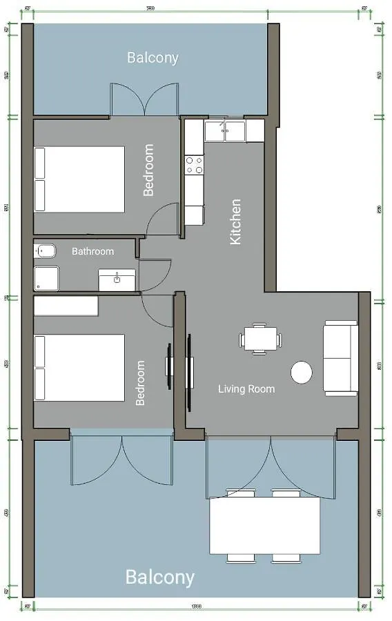 Golden Sky 3 Apartment Περαία